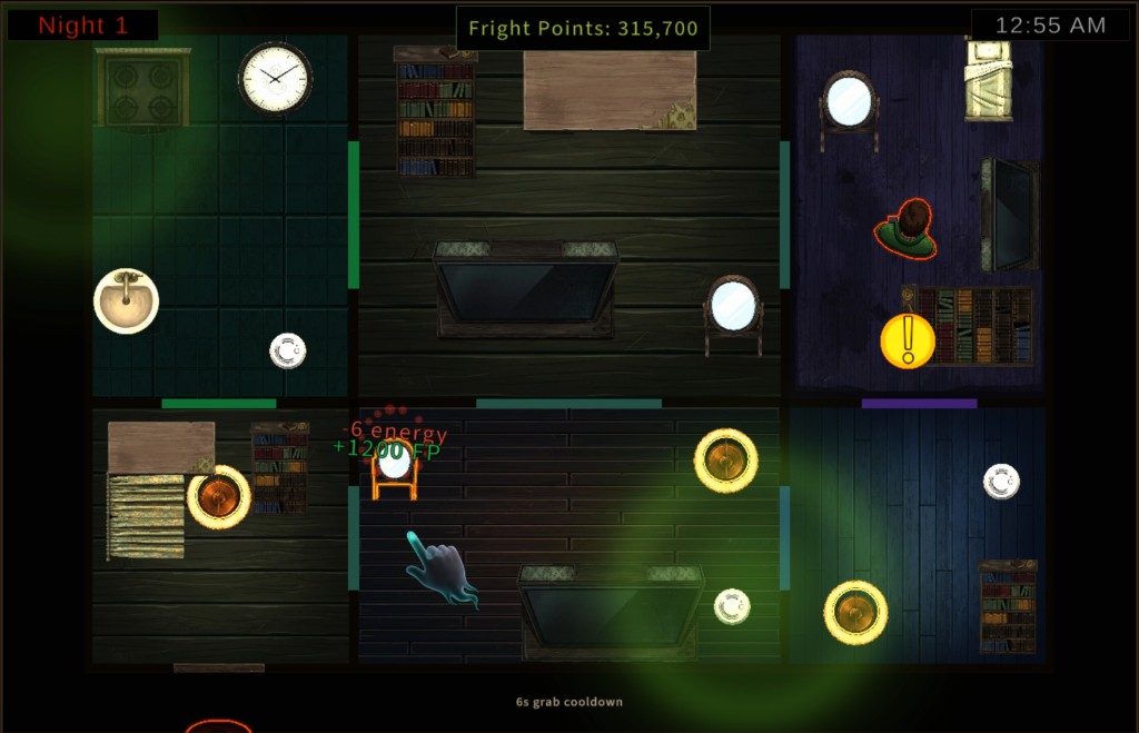 Dread & Breakfast floor plan gameplay